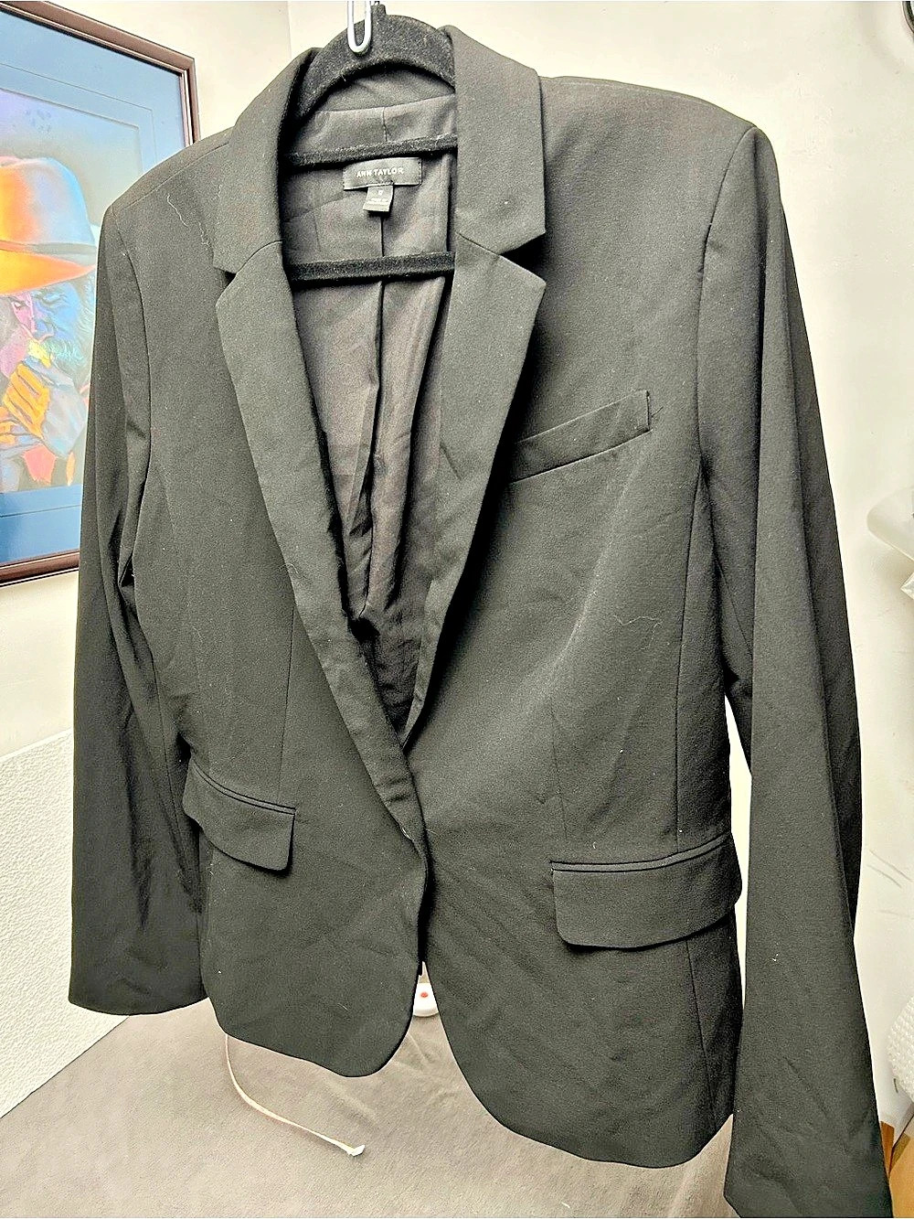 Ann Taylor Black Blazer Size 12 women’s jacket preppy